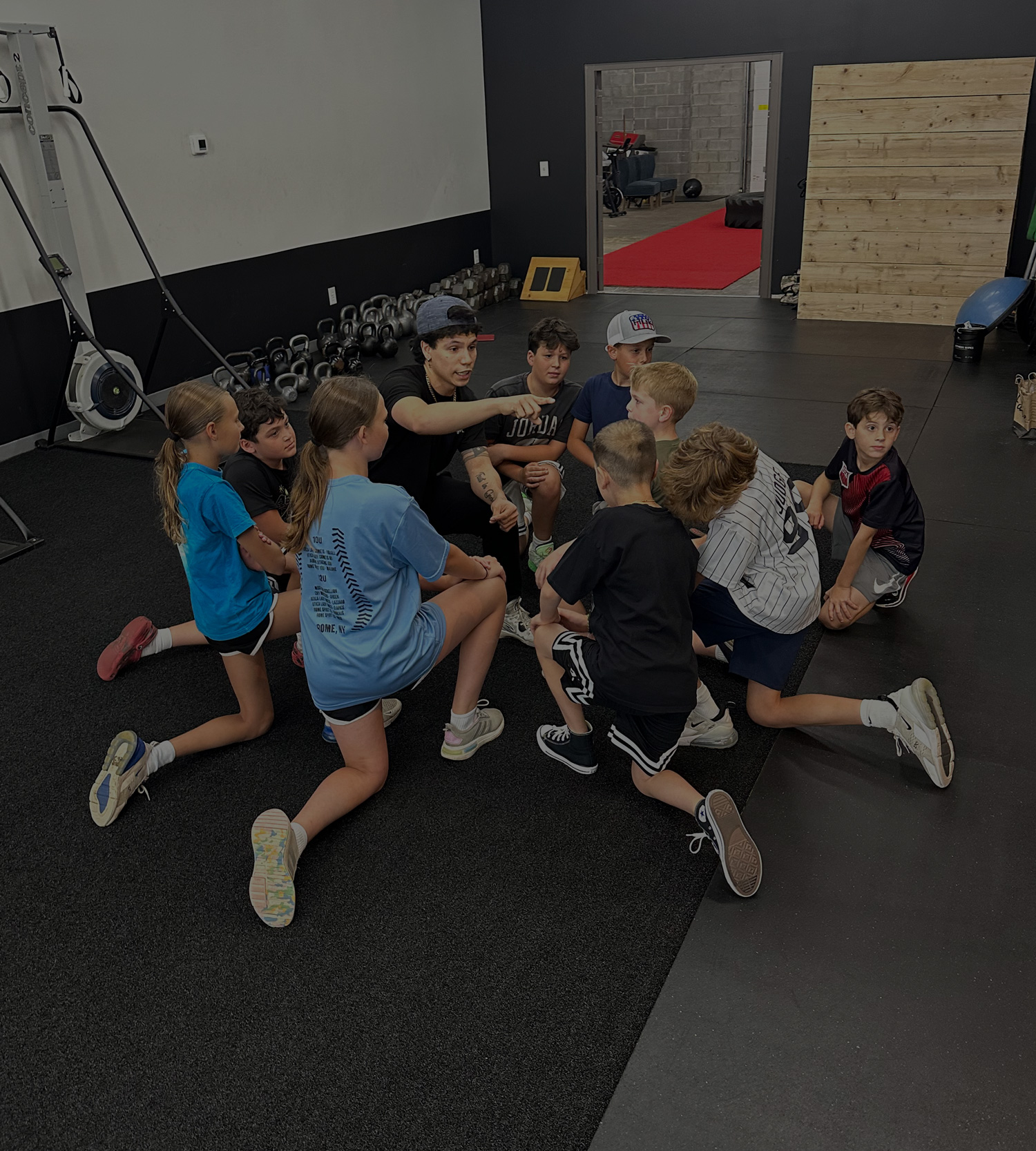 A young athlete training in the On The Move Fitness youth program