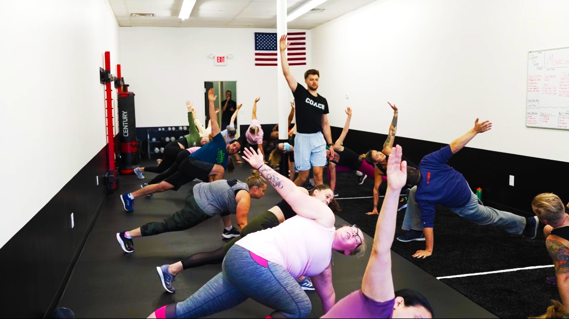 Training floor at On The Move Fitness in Clifton Park, New York